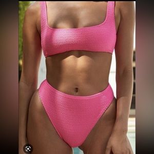 Pink Pacsun LA Hearts Scrunch Bikini